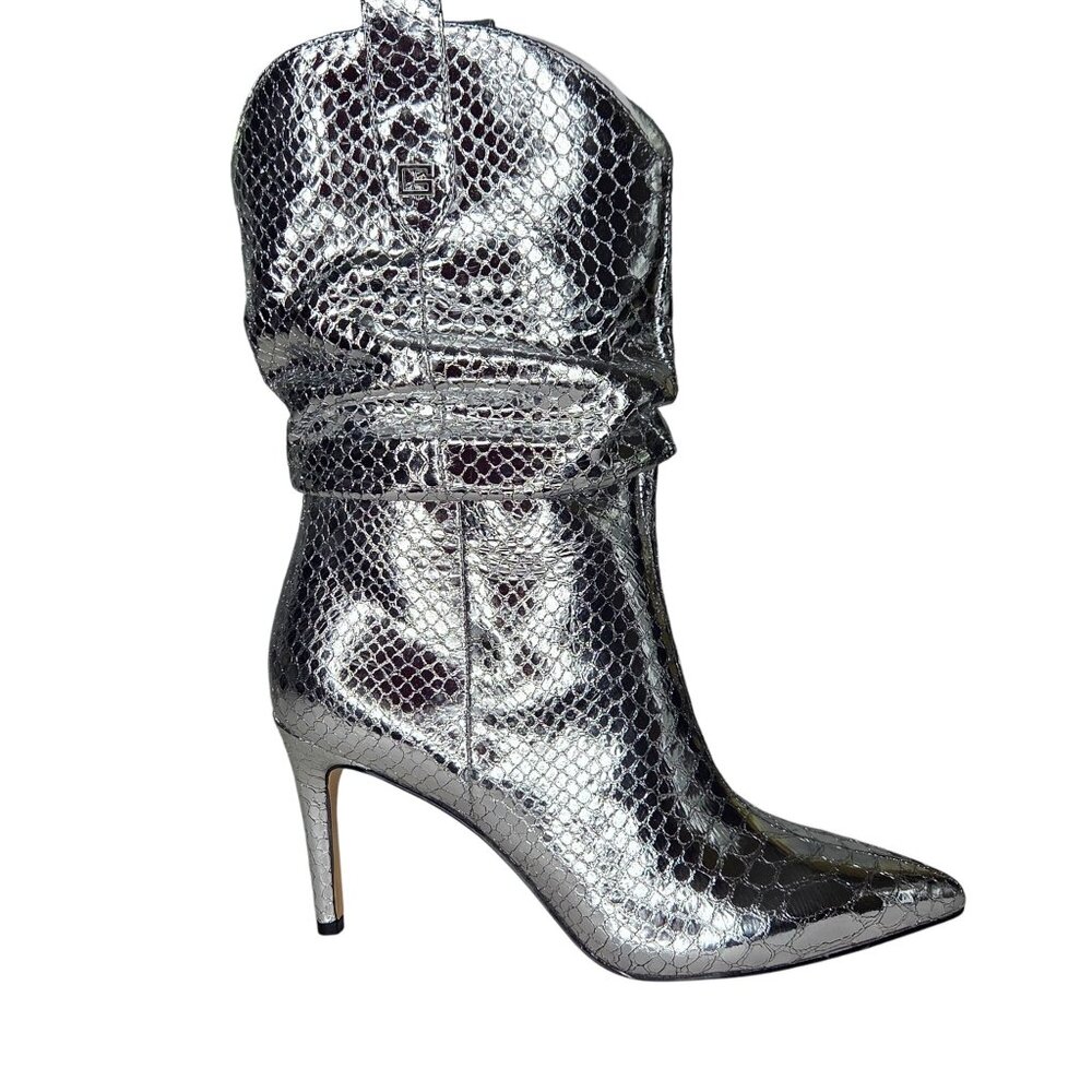 NWT GUESS Women's Benisa Pointy Toe Western Heeled Scrunch Booties Boots - Picture 3 of 6